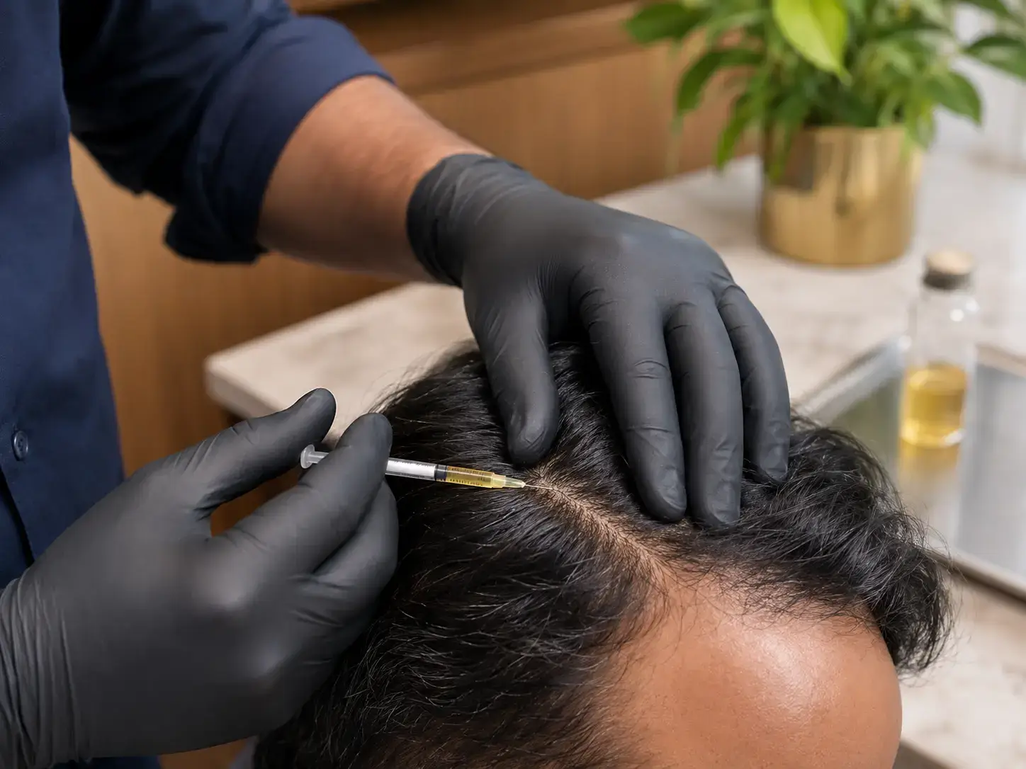 PRP Hair Restoration — platelet-rich plasma scalp treatment, Durban North